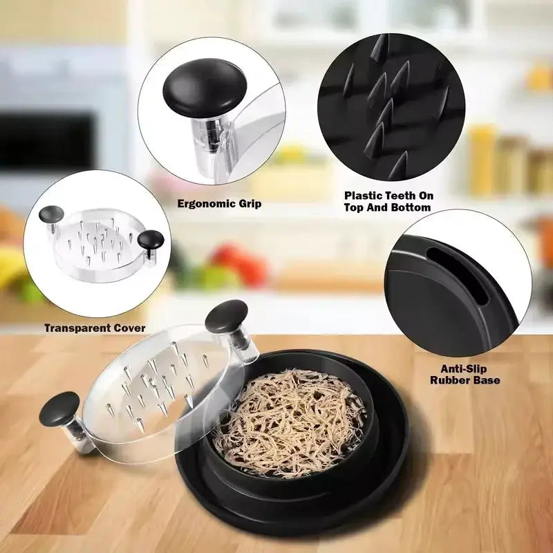 Kitchen Chicken Shredder Non-Slip Meat Grinders For Pork Beef Cooked Chicken Breasts Vegetable Kitchen Tool Handle Shredder from PriceLows™