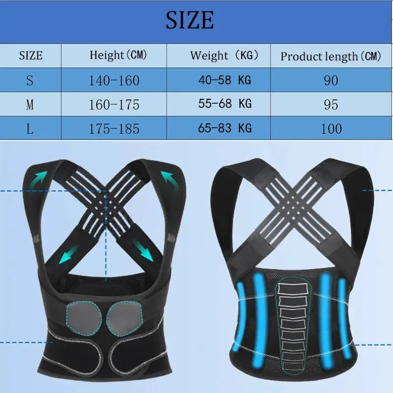 Adjustable Shoulder Posture Brace | Upper Back Support | One Size