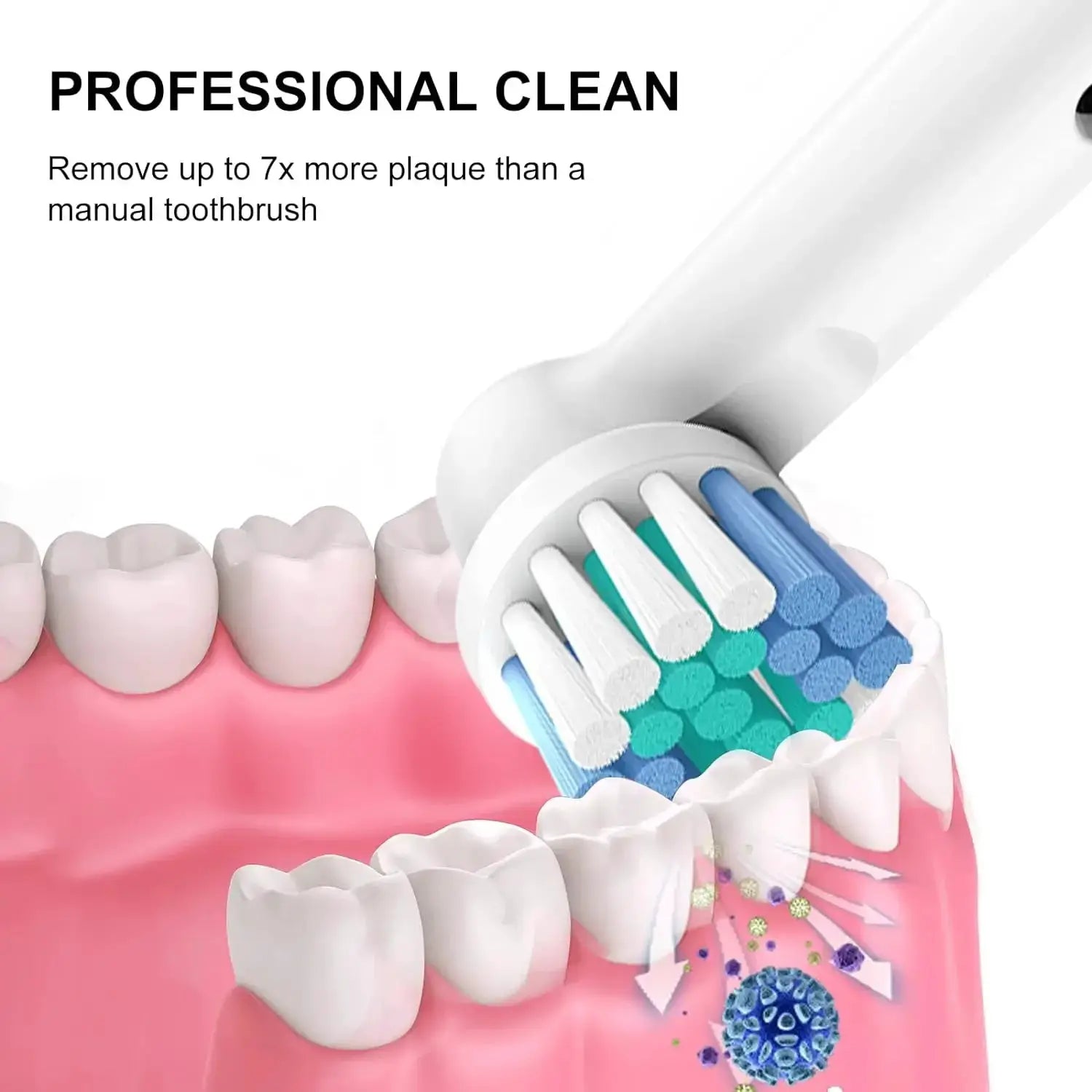 Replacement Toothbrush Heads For Oral-B Braun Electric Precision Clean Brush Heads Refill for 7000/Pro 1000/9600/ 5000/3000/8000 from PriceLows™