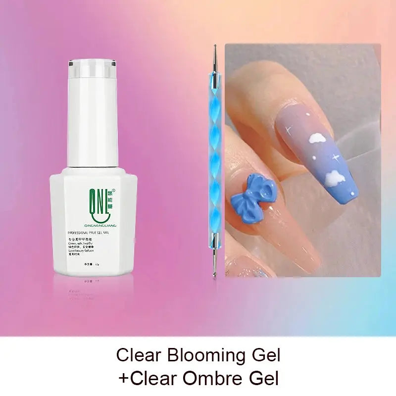 Clear Blooming Gel Polish 12ml Transparent Blossom Nail Polish LED Soak Off Nail Art Smook Effect Flower Gel Polish DIY Design from PriceLows™