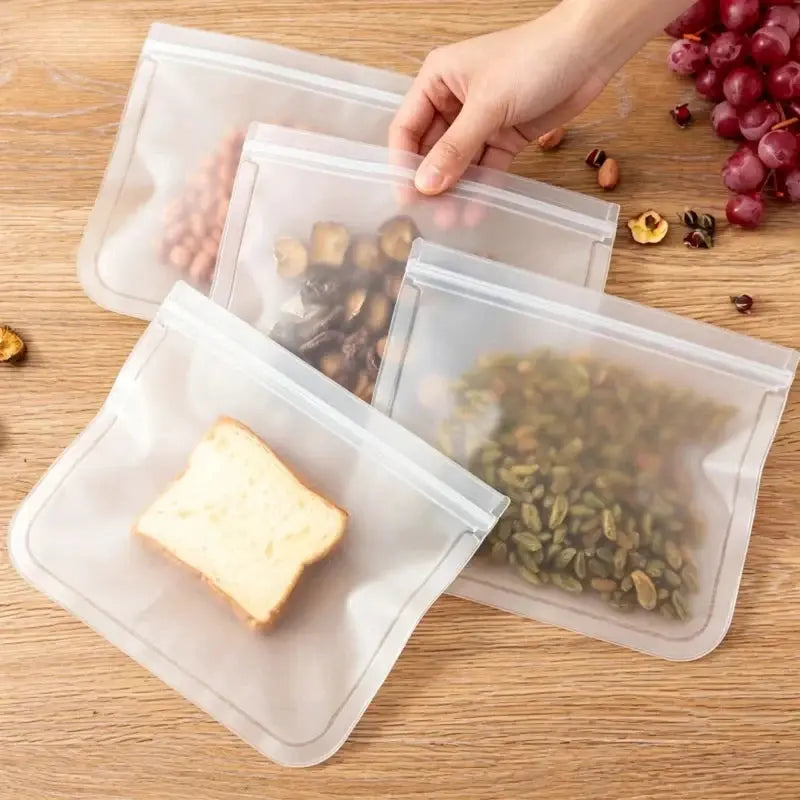 Reusable Food Storage Bags | Leakproof Zip Shut | Stand Up Design | CF296