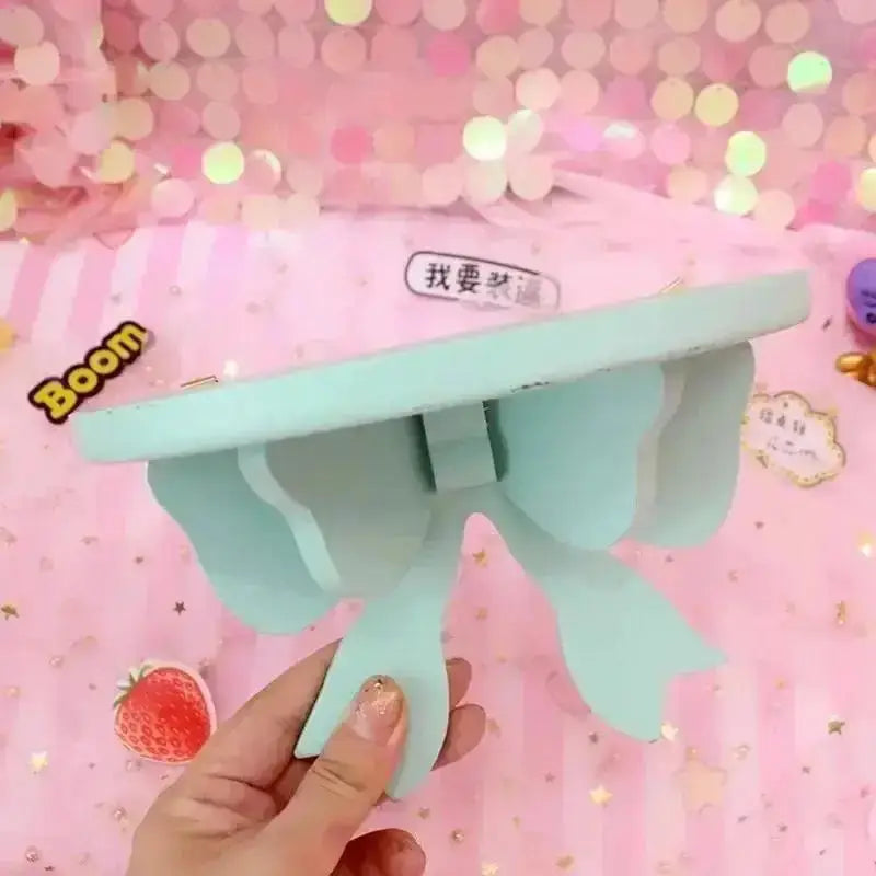 1 Pcs Wooden Decorative Shelves Girls' Room Organizer Holder Pink Wall Shelf Decor Frame Bows Decoration Wooden Storage Rack from PriceLows™