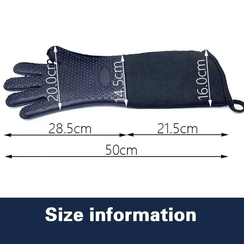 Silicone Oven Mitts | Extra Long | Heat Resistant | One Size