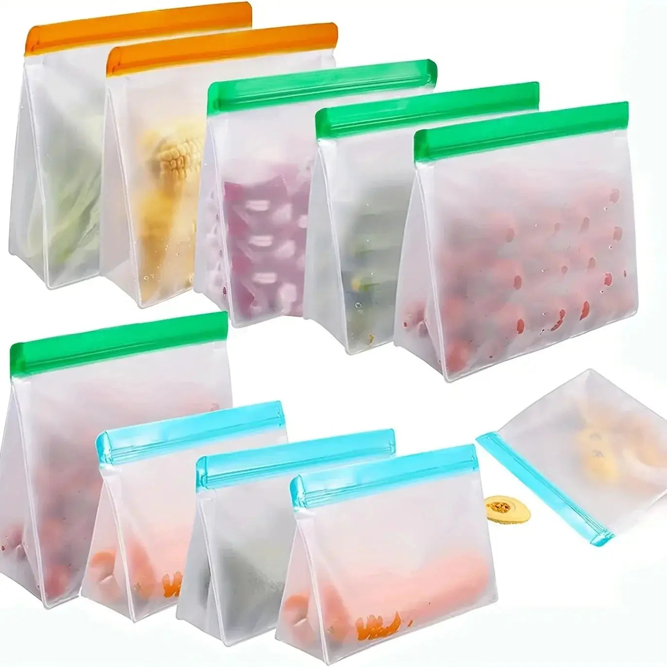 Reusable Silicone Food Bag | BPA Free | Freezer Safe & Leakproof | Gallon