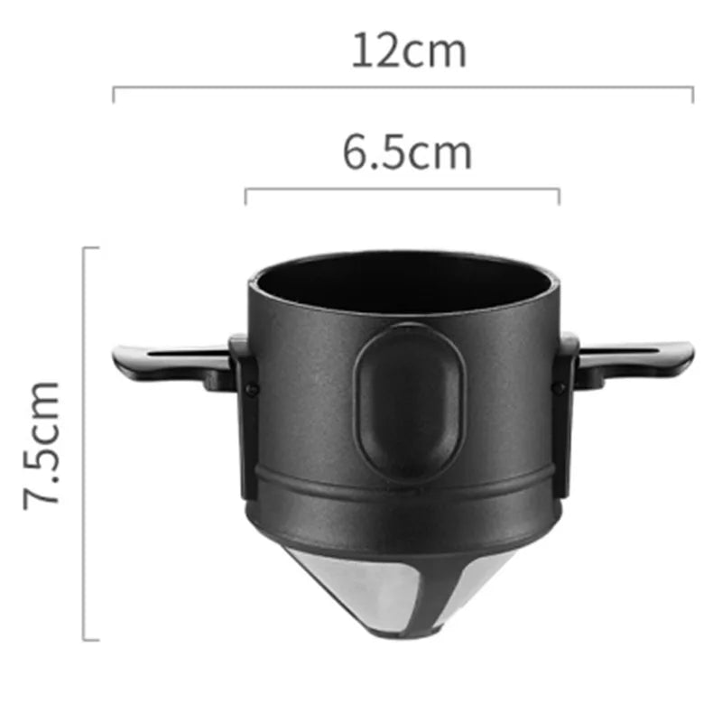 304 Stainless Steel Portable Coffee Filter Drip Coffee Tea Holder Reusable Mug Coffee Dripper Tea Cup Set Coffee Pot Coffeeware from PriceLows™