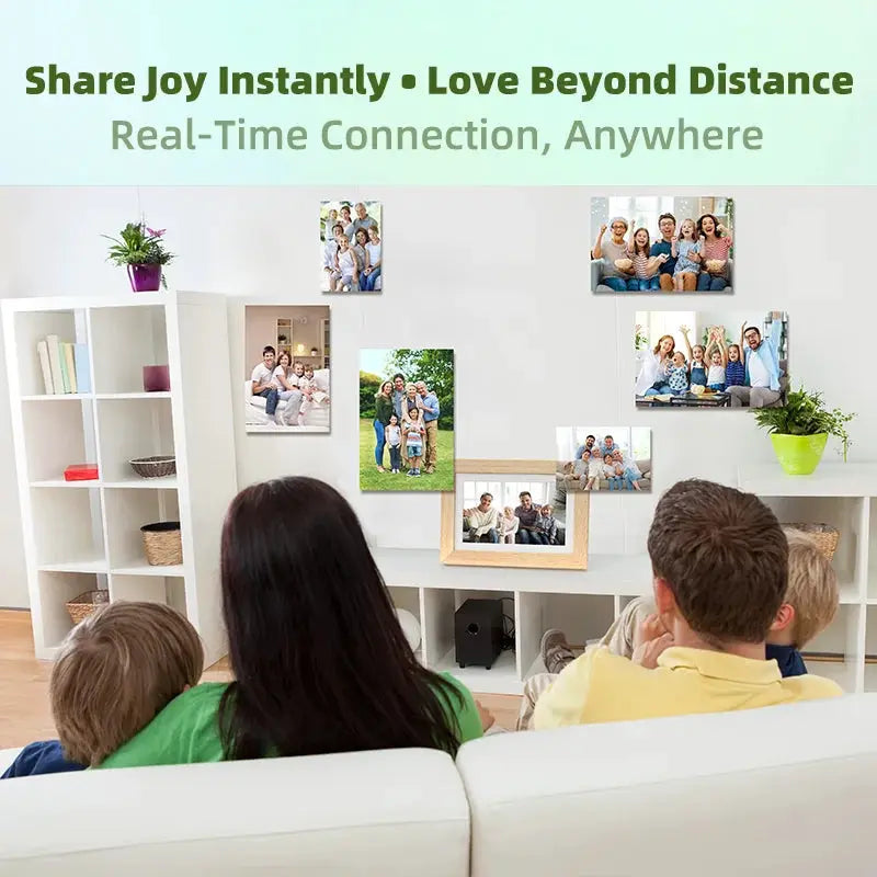Fmily -oriented Hindetel 7.13 Inch Color E-ink Picture WiFi Digital Picture mount wooden frame for family gift remout update from PriceLows™