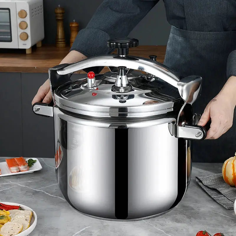 Pressure Cooker | 30 Quart Capacity | Stainless Steel | Large Steamer