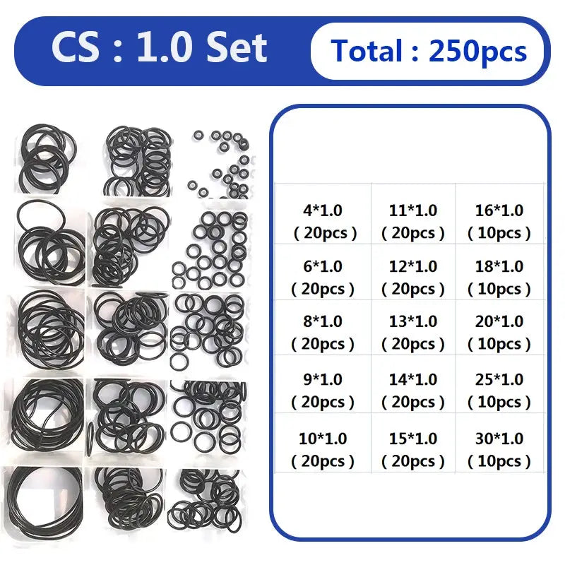 O Ring Oring Rubber Gaskets Seal Ring Nitrile Rubber waterproof High Pressure O-Ring NBR Sealing Elastic Band O Rubber Ring Set from PriceLows™