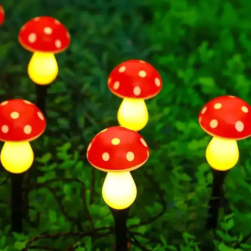 1PC Solar Mushroom Path Lights,8 Modes Outdoor Waterproof LED Lamp,Landscape Lights For Garden,Lawn,Yard,Pathway,Terrace Decor from PriceLows™