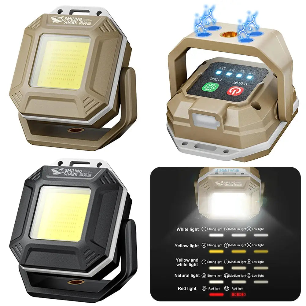 COB LED Inspection Lamp Waterproof Flashlight with Magnetic Base Emergency Light Rechargeable for Car Repair Emergency Workshop from PriceLows™