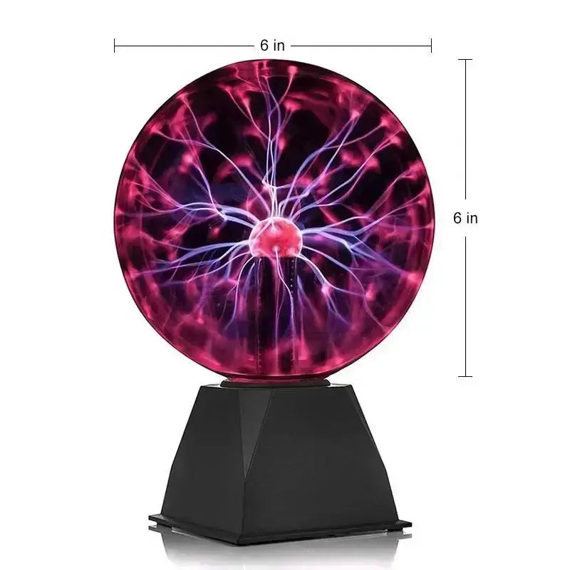 3/8 Inch Sound Control Magic Plasma Ball Lamp LED Night Light Atmosphere Touch Glass Plasma Light Christmas Party Decor Lighting from PriceLows™