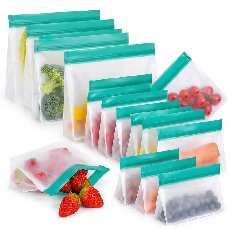 Silicone Storage Bag | Reusable | Leakproof | Freezer Safe BPA Free One Size