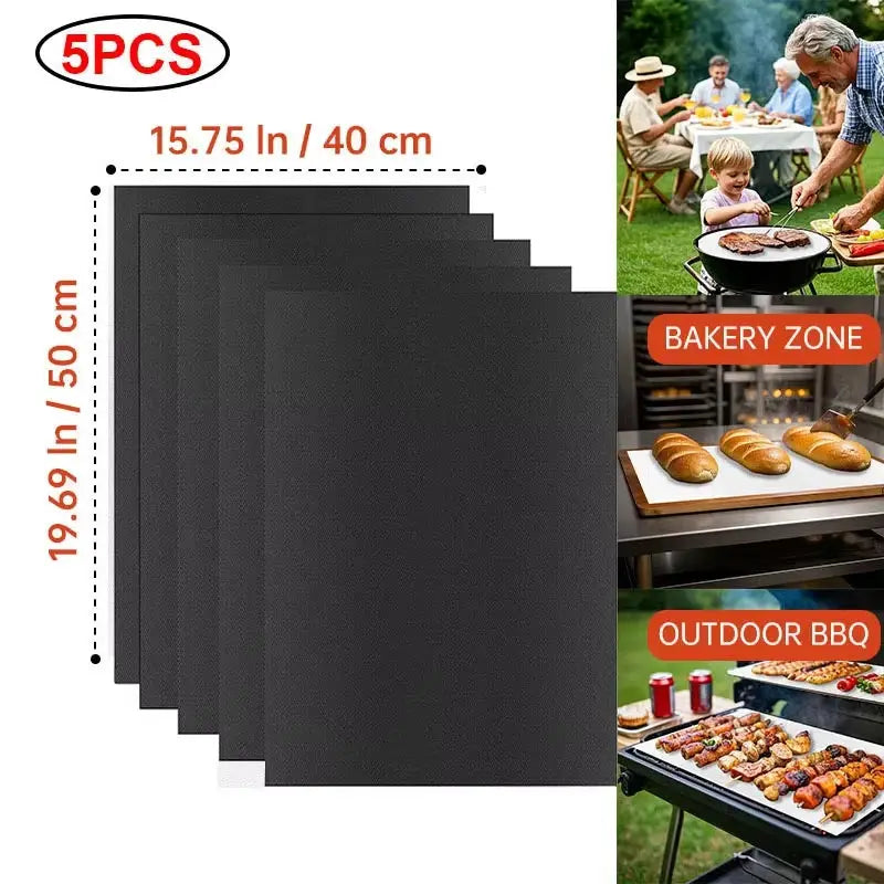 BBQ Grill Mat | Non-Stick | Reusable | Heat Resistant Extra Thick