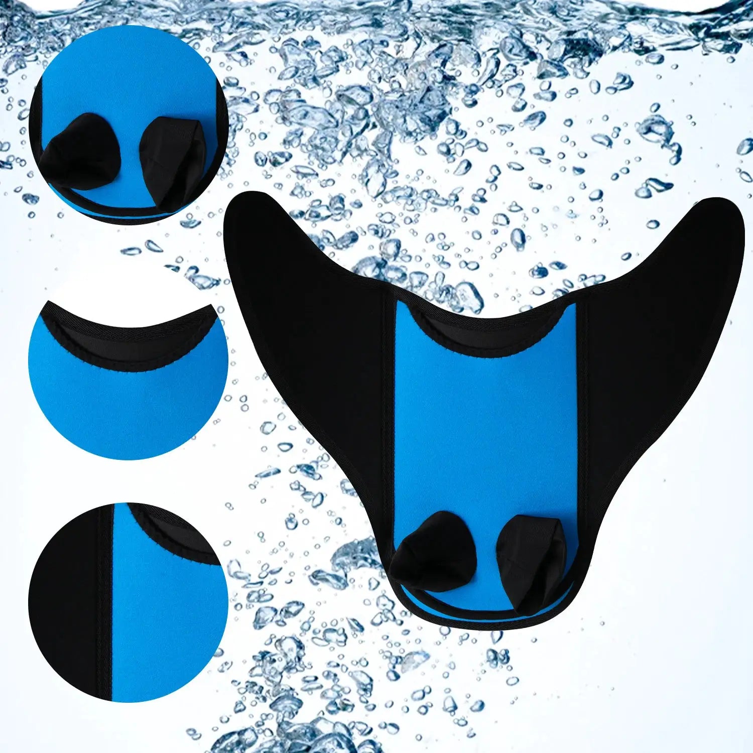Mermaid Monofin, Swim Fin for Kids Mermaid Tail Girl Snorkel Fins Swim Flippers Full Foot Water Sports Enthusiasts Diving Fins from PriceLows™