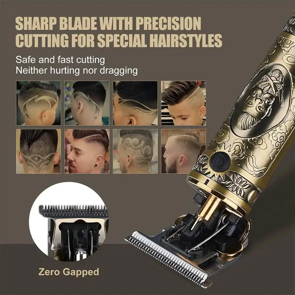 Hair Clipper | USB Rechargeable | Titanium Blade | T9 Model