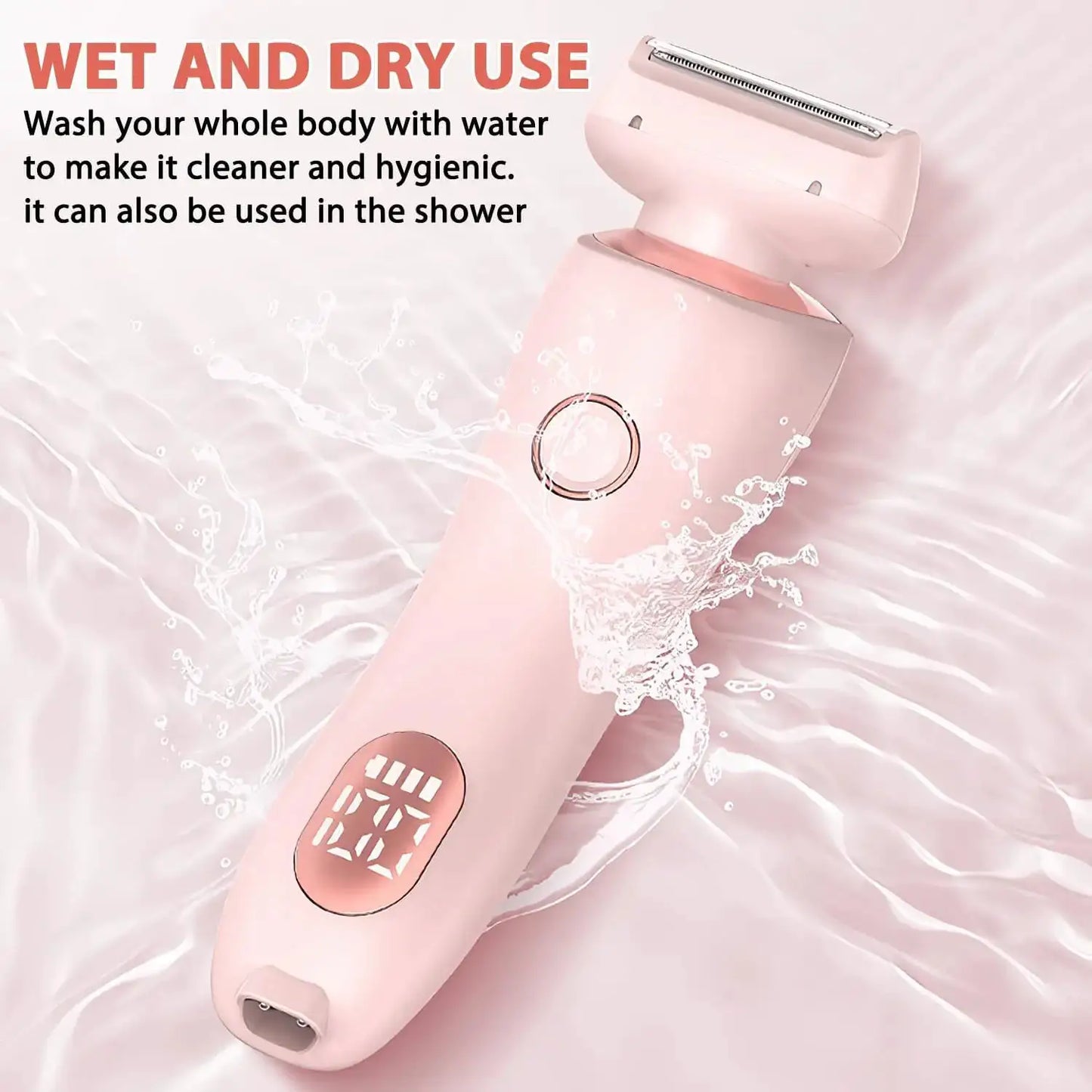 Vimyshow Electric Ladies Shaver | Waterproof 2 In 1 Trimmer | 60 Min Battery Life