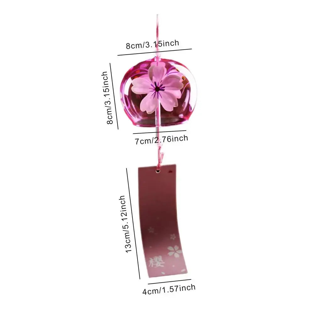 Japanese Wind Chimes Romantic Flower Wind Chimes for Home Decors Traditional Lucky Small Wind Chimes Indoor Outdoor Garden Bell from PriceLows™