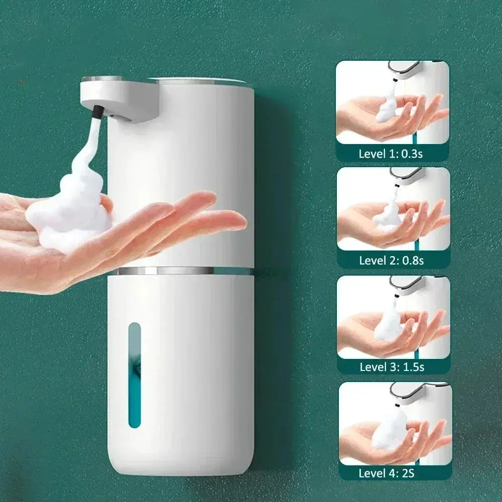 380ML Automatic Foam Soap P11 Dispenser Bathroom Smart Washing Hand Machine With USB Charging ABS 4 Level Adjustable from PriceLows™