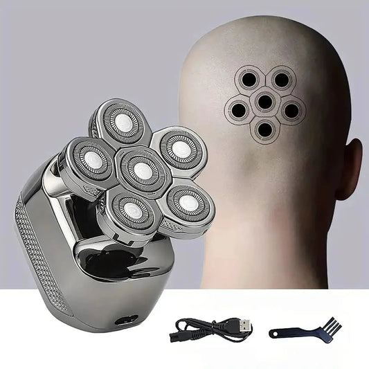 Electric Shaver | 6D Rotary Head | Cordless Rechargeable | Wet And Dry Shaving