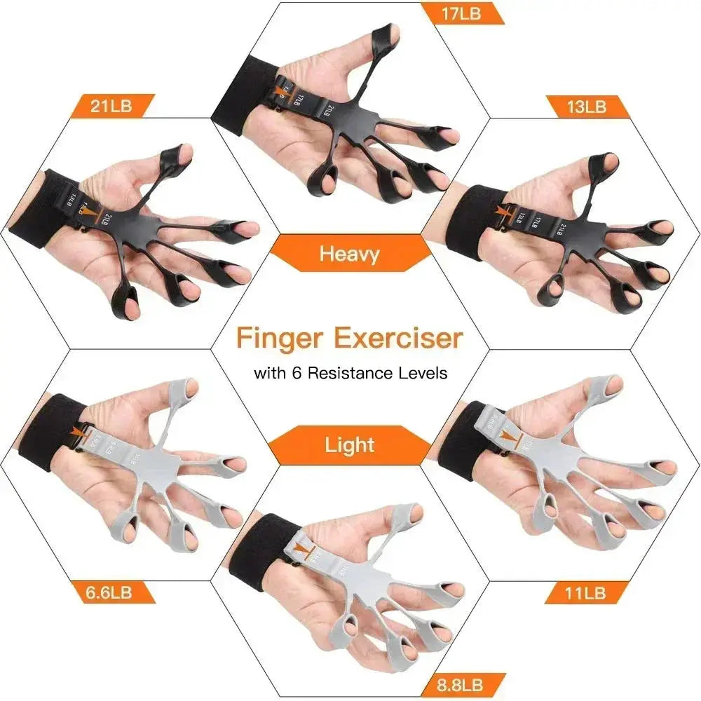 Hand Grip Strengthener | Adjustable Resistance | Finger Trainer