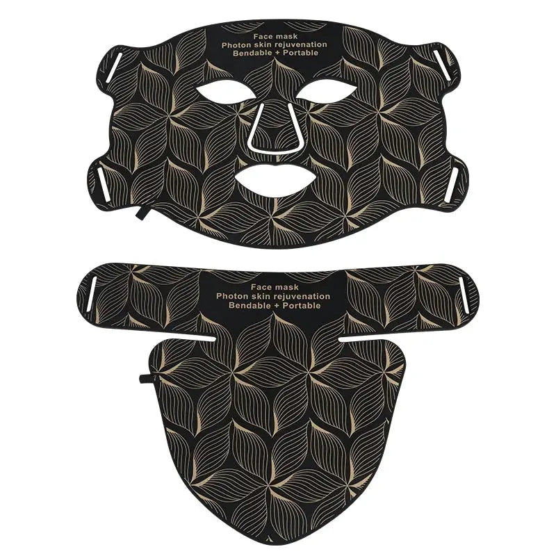 LED Facial Mask with Neck 8 color Near-infrared Red Facial and Neck Photon Oil Control Skin Firming Whitening and Anti Rednes from PriceLows™