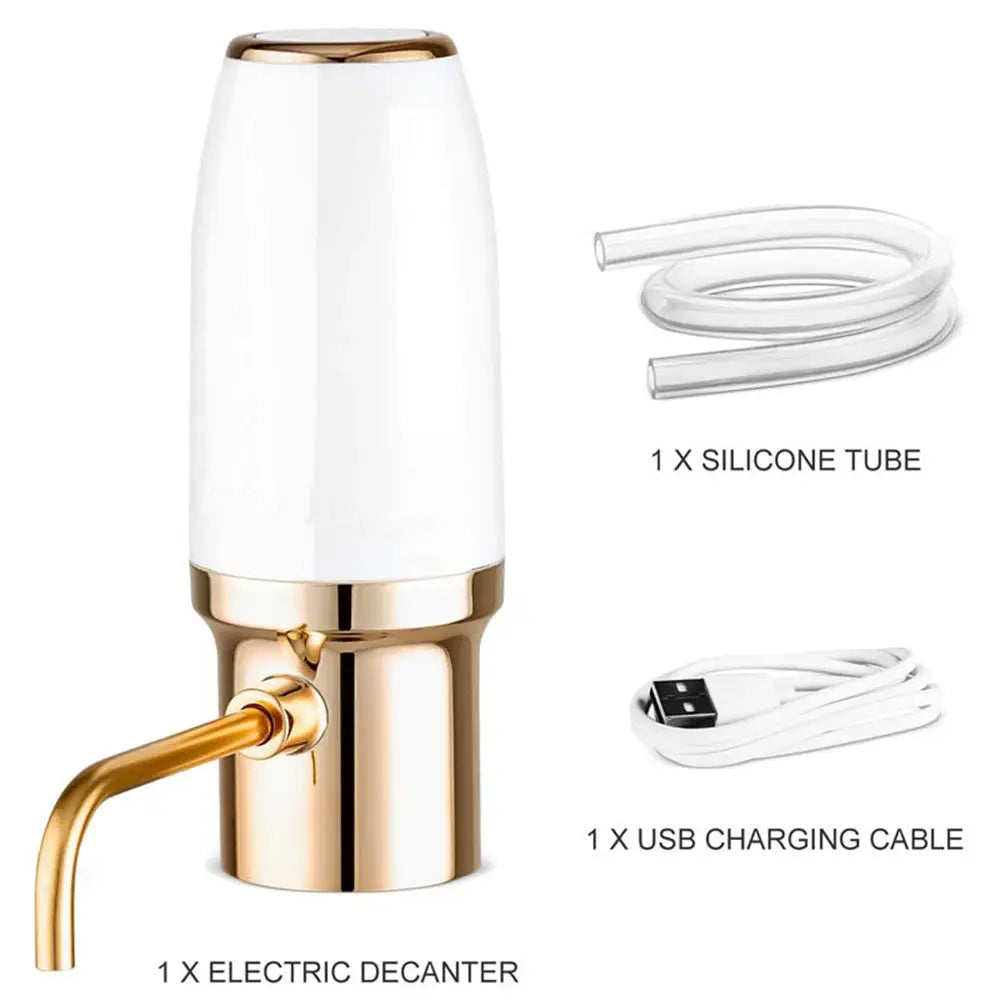 USB Rechargeable Automatic Wine Aerator Pourer Portable Electric Red Wine Decanter Dispenser for Business Family Father's Day from PriceLows™
