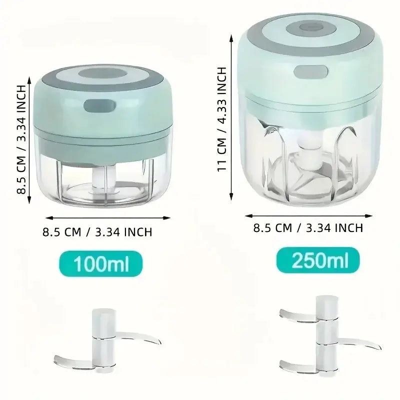 100/250mL Mini Crusher Chopper USB Charging Garlic Mincer Electric Garlic Chopper Powerful Ginger Garlic Onion Meat Masher from PriceLows™