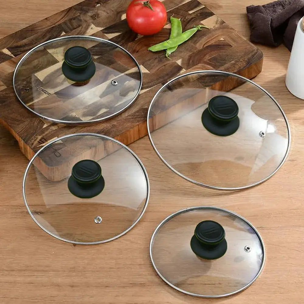 Tempered Glass Frying Pan Lid | Round | Visible Vertical Lid | 20-30 cm