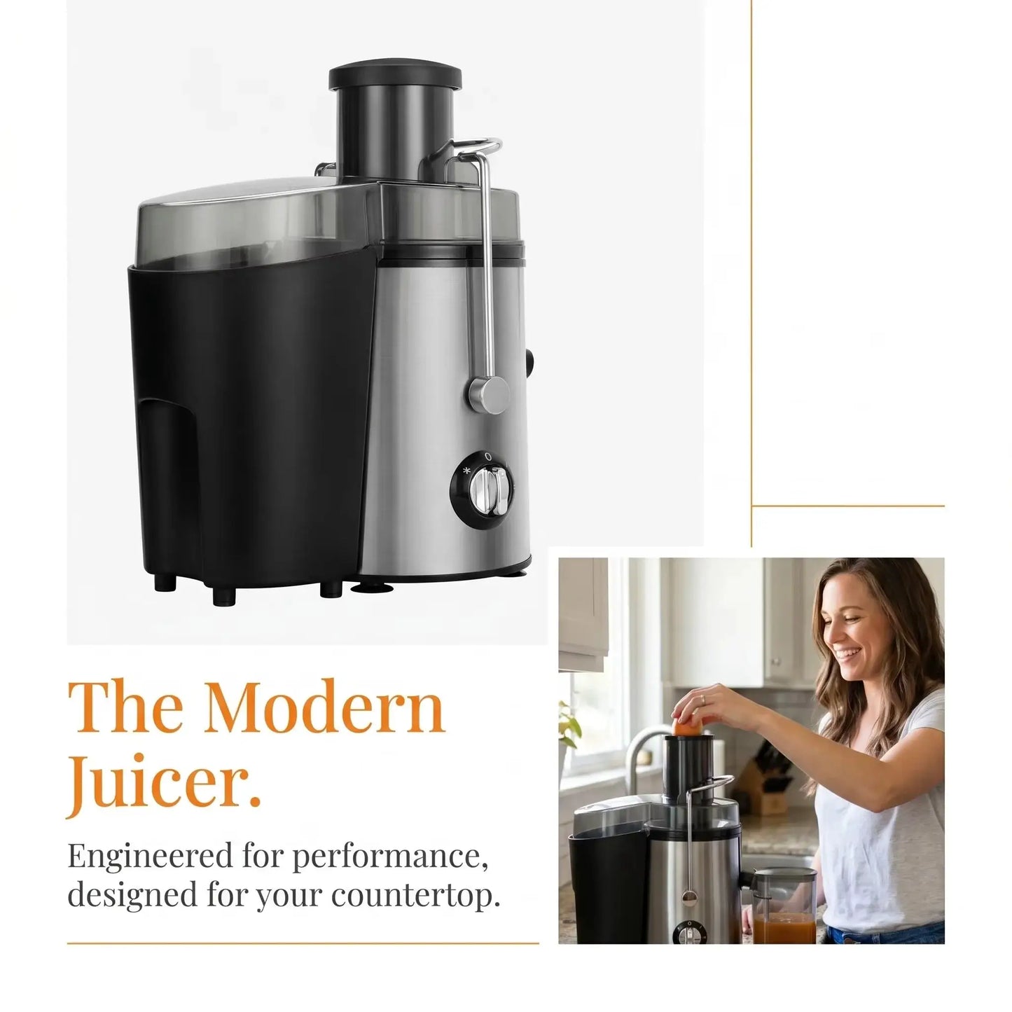 Bestselling Stainless Steel Juicer! 800W High Power, Residue-Free Fresh Juice, Healthy Drinks Made Effortlessly from PriceLows™