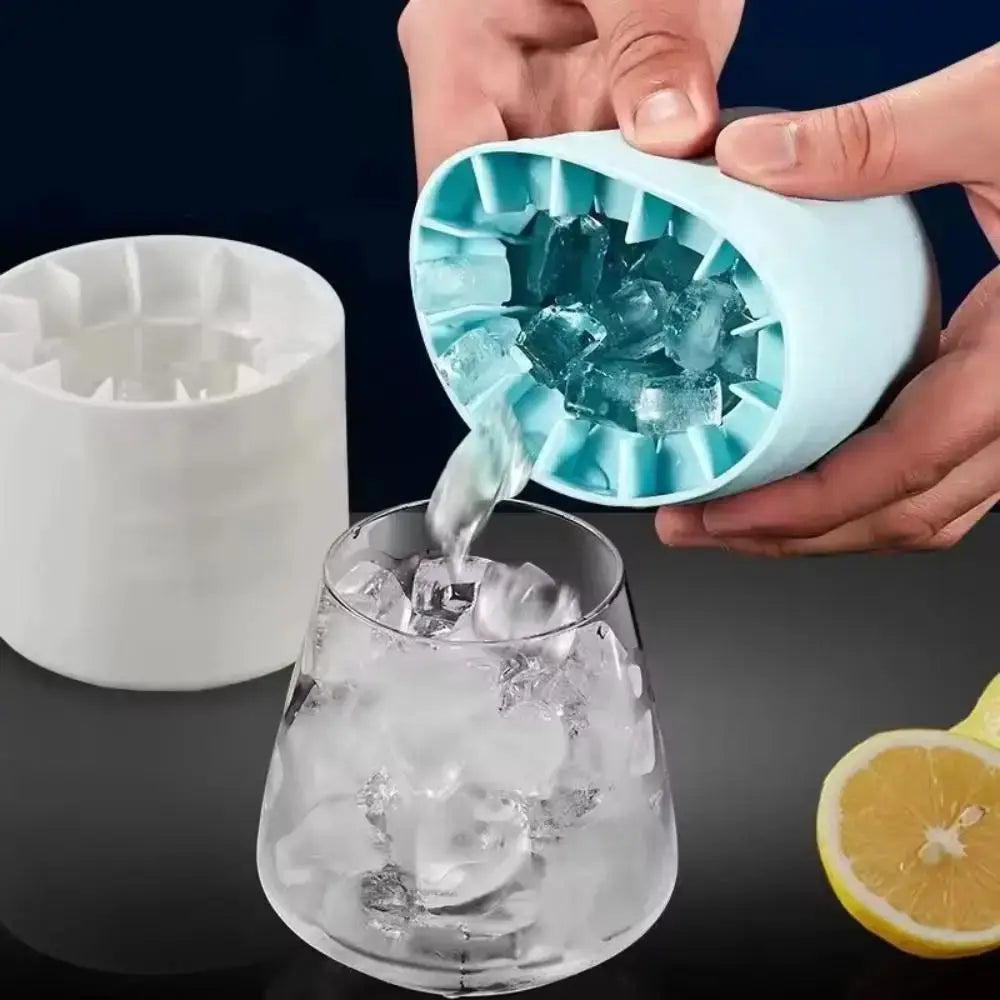 Portable Silicone Ice Cube Mold Reusable Quick Freeze Ice Cup Cylinder Ice Cube Tray Summer DIY Refrigerator Freeze Ice Maker from PriceLows™