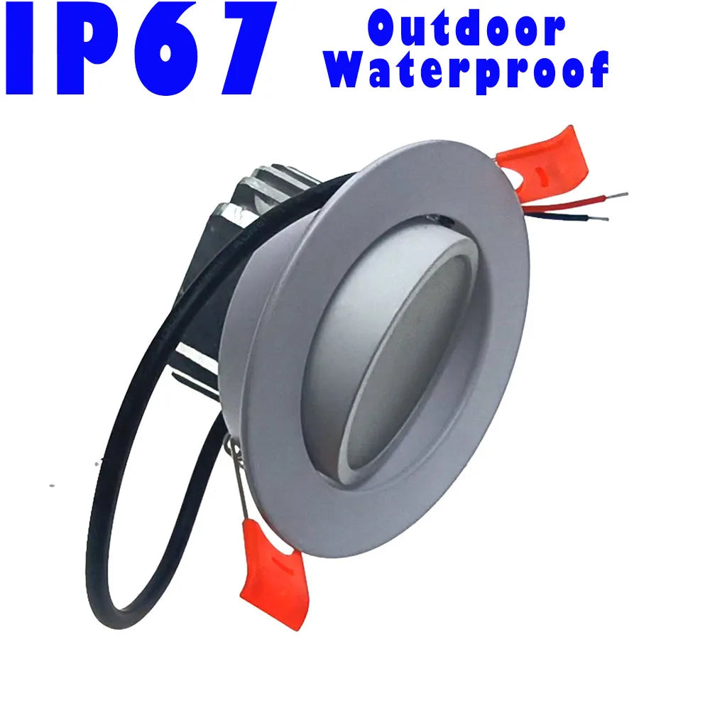 LED Downlight | Adjustable Angle 24V DC | Waterproof IP67 | 6W 9W 12W