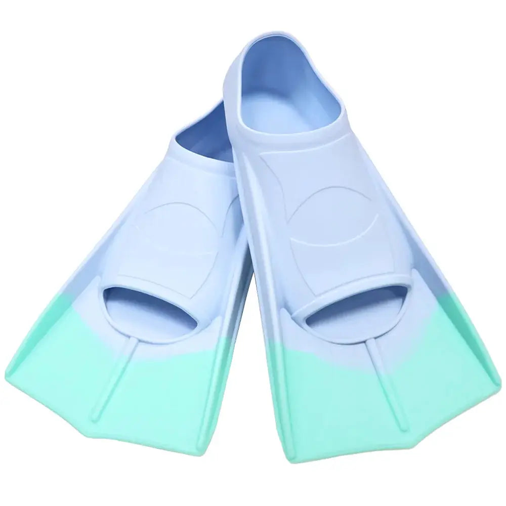 Silicone Fins Swim Training Snorkel Short Diving Flippers Frog Shoes Men Women Professional Breaststroke Freesnorkel Swimming from PriceLows™