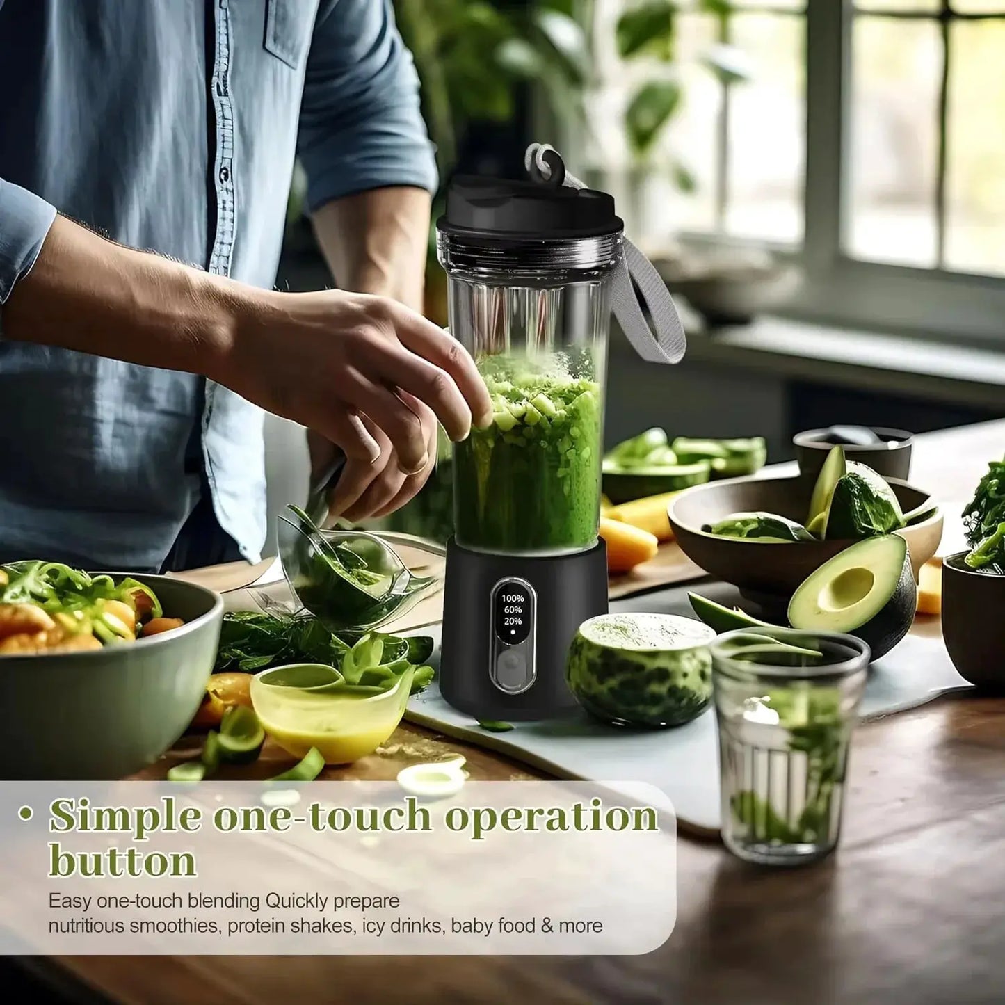 New 300W Powerful Juicer USB 4000mAh Battery Multi-use Juice Cup Grinder Outdoor Portable Fresh Fruit Blender Smoothie Juice Cup from PriceLows™