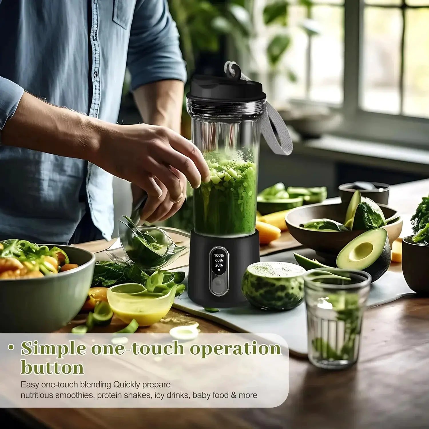 New 300W Powerful Juicer USB 4000mAh Battery Multi-use Juice Cup Grinder Outdoor Portable Fresh Fruit Blender Smoothie Juice Cup from PriceLows™