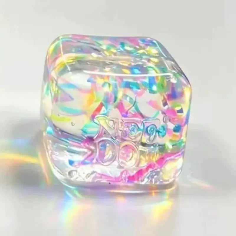 Holographic Ribbon Fidget Toy | Multi Tone Finish | Flexible Grip