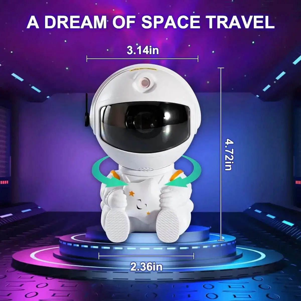 Galaxy Star Projector Night Lights, Starry Sky, Astronaut Atmosphere LED Lamp Decorative Bedroom Ceiling for Kids Children Gifts from PriceLows™