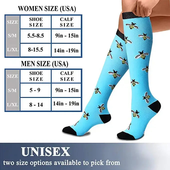 Compression Socks | Crew Height | Four Way Stretch | Unisex
