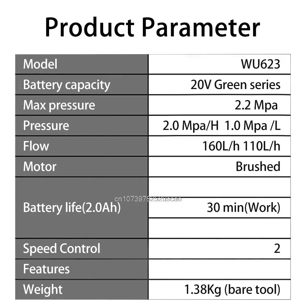 Worx Wireless Car Washer WU623 Household Wireless High Pressure Cleaner Portable [Non Battery and Charge] from PriceLows™