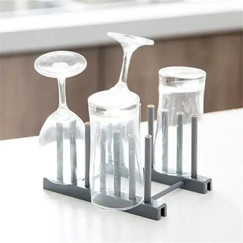 2 PCS Modern Design Dish Drainer Rack Kitchen Plates Holder Drying Organizer Plates Display Shelf Pot Lid Storage Stand Plate from PriceLows™