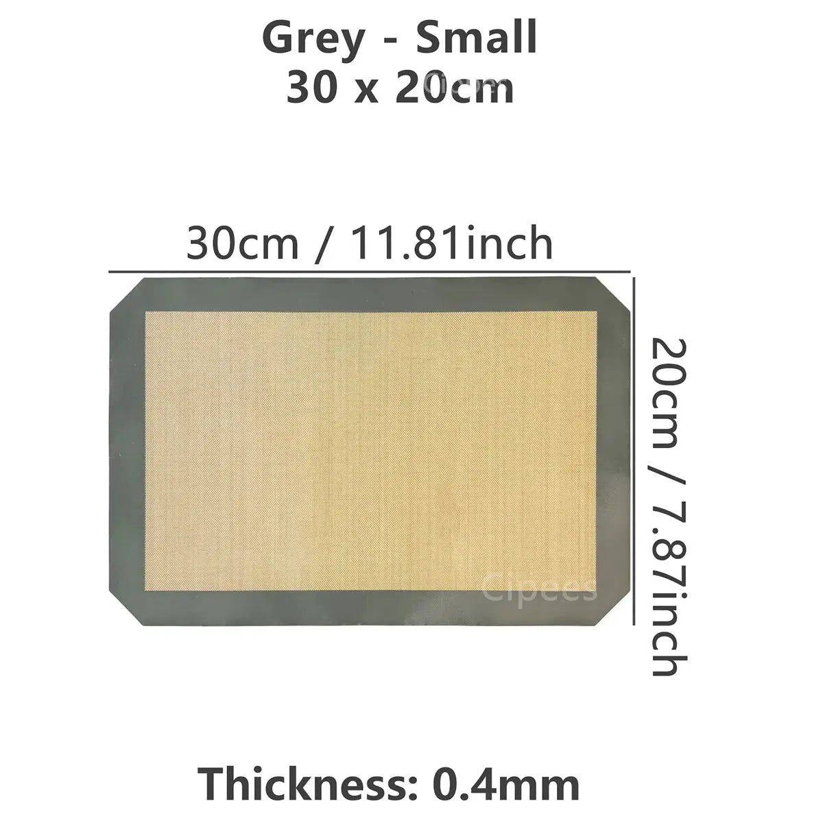 Silicone Baking Mat | 0.4mm Thick | Reusable Nonstick Bakeware | 1pc