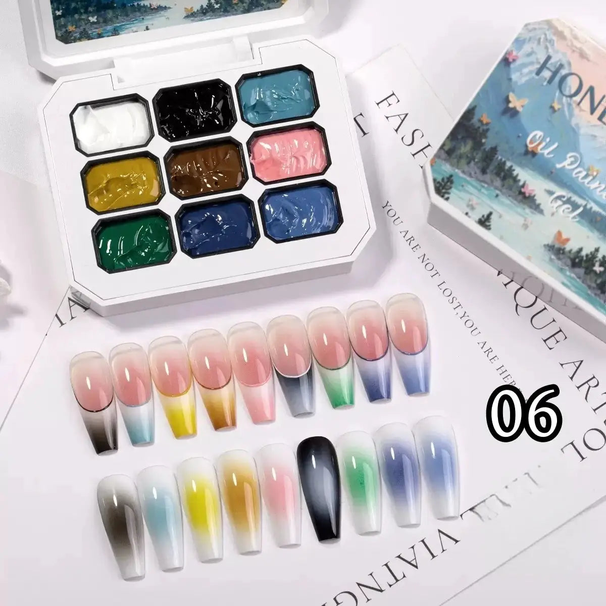9-Color Solid Nail Polish, Pink, Macaron Painting Gel, High Saturation Popular Solid Nail Polish, Used for Nail Art from PriceLows™