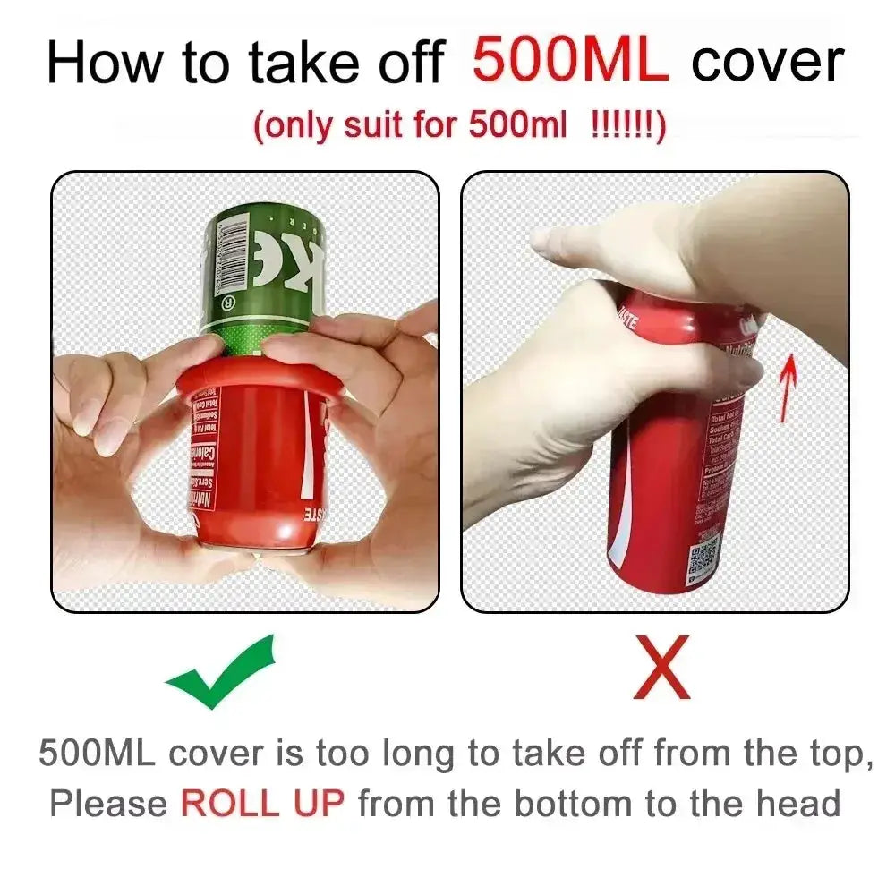 Silicone Beer Can Cover protector Hide Your Beverage Can Beer Can Sleeve hide a beer for golf basketball park beach 330 to 500ml from PriceLows™