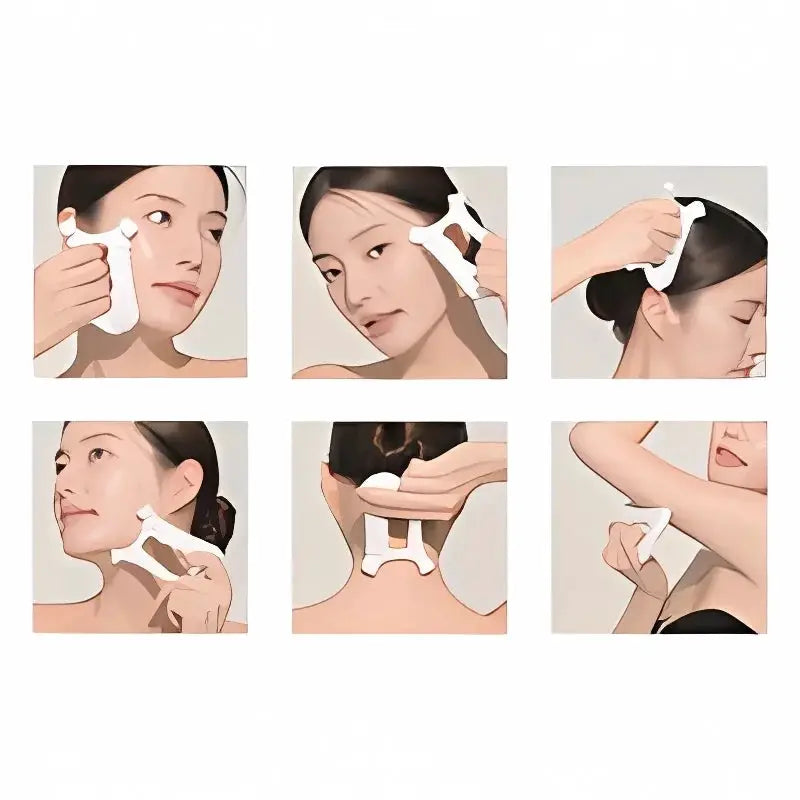 Ceramic Gua Sha | Face Facial Massager | Body Scraping Tool