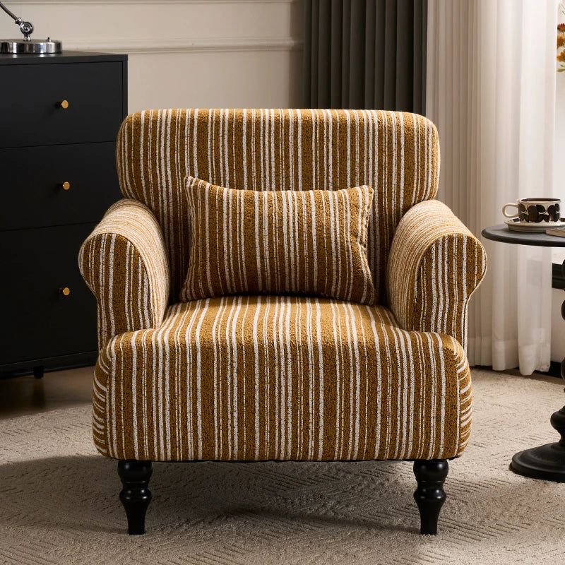 Single Sofa | Nordic Modern Vintage | Living Room Recliner | 1-Seater