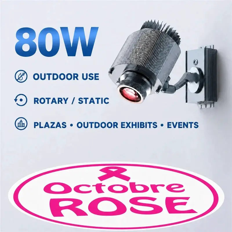Gobo Projector Light | Waterproof Outdoor | Rotating LED Focus | Custom Sets