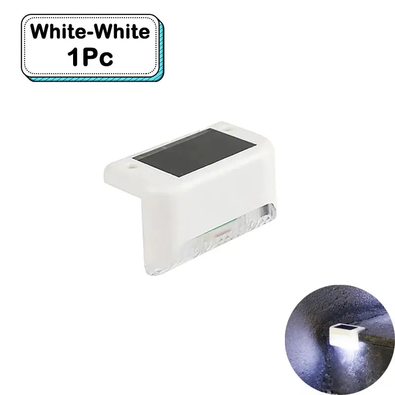 Outdoor Solar Step Lights Warm White LED Waterproof Stair Path Lighting for Garden Patio Fence Balcony Decoration Solar Power from PriceLows™