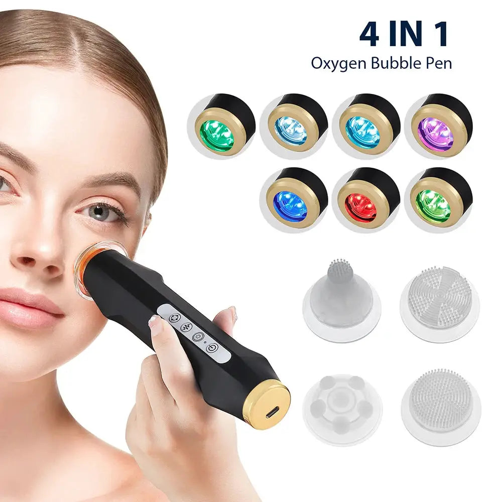 Oxygen Bubble Pen | 7 Led Colors | Portable Skin Rejuvenator