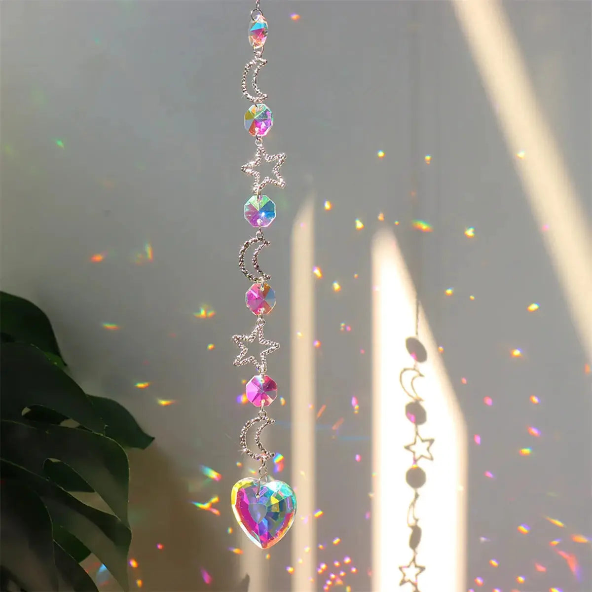 Crystal Wind Chime Rainbow Maker Sun Catcher Dream Catcher Pendant Home Garden Decor Wind Chime, Holiday, Festival, Home Decor from PriceLows™