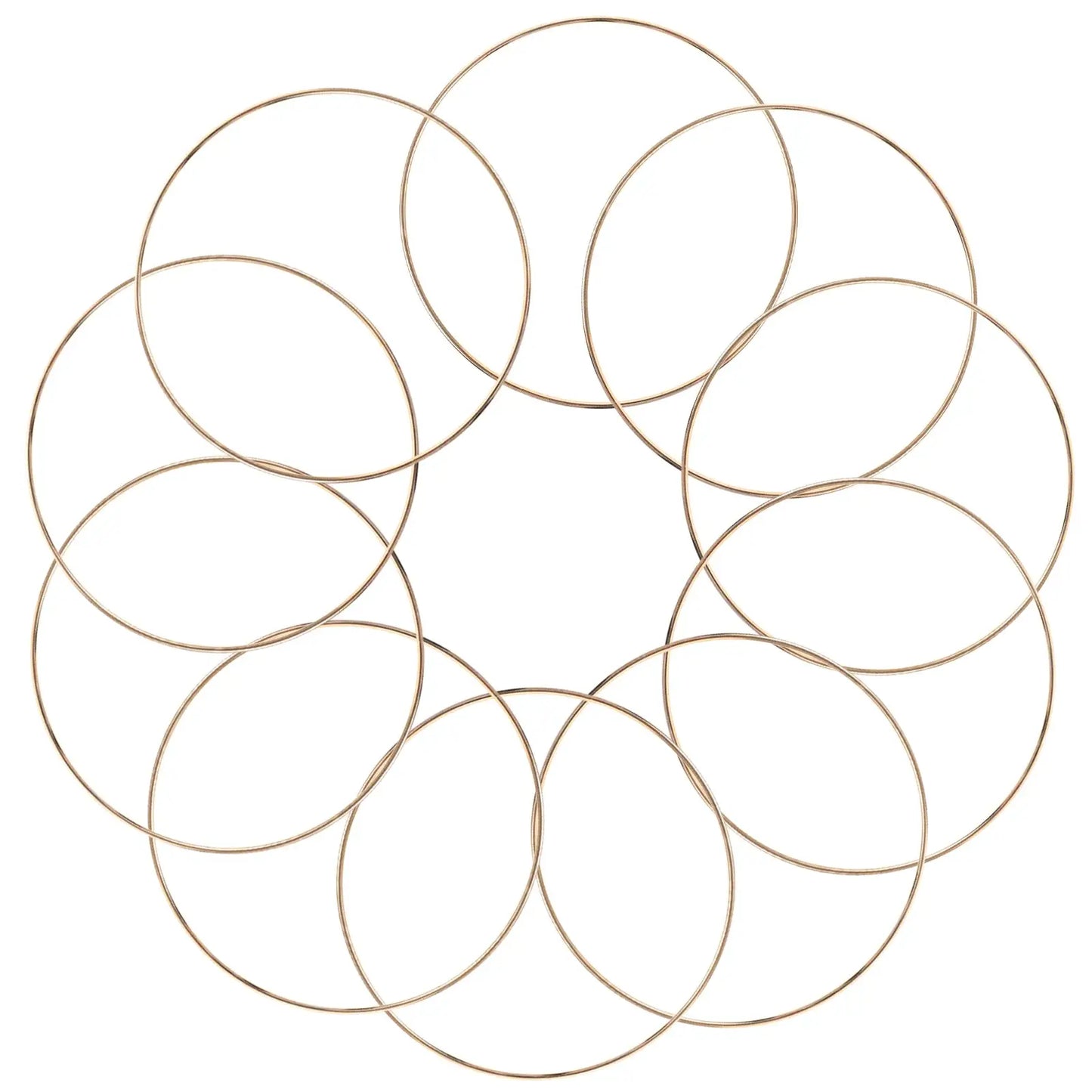 10Pcs 10/15cm Metal Ring Dreamcatcher Hoop Rings DIY Wedding Wind Chime Hanging Decorations Circles Round Handmade Dreamcatcher from PriceLows™