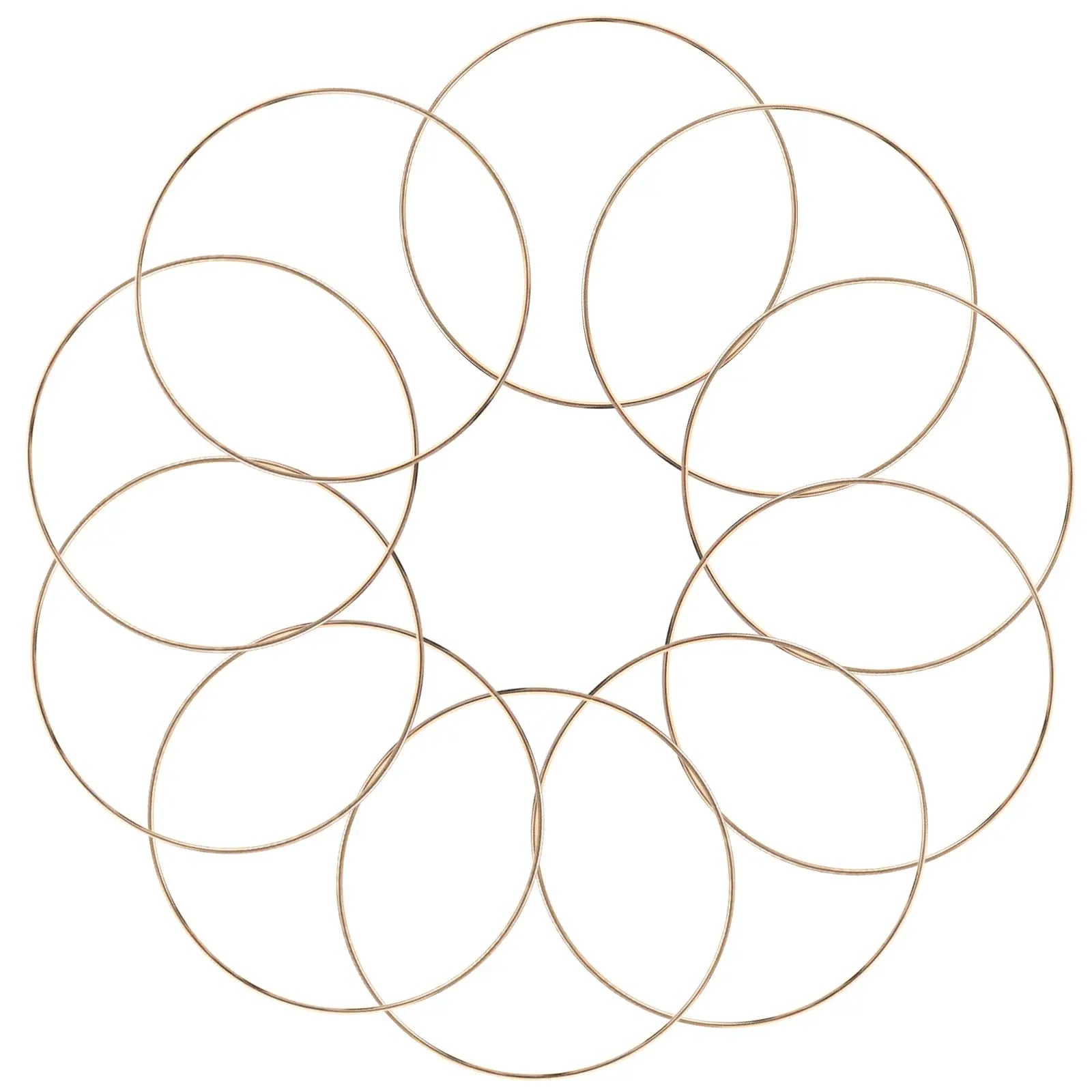 10Pcs 10/15cm Metal Ring Dreamcatcher Hoop Rings DIY Wedding Wind Chime Hanging Decorations Circles Round Handmade Dreamcatcher from PriceLows™
